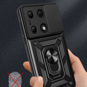 Tech-Protect CamShield Pro Hard Case - хибриден удароустойчив кейс с пръстен против изпускане за Xiaomi Redmi Note 13 Pro 5G, Xiaomi Poco X6 5G (черен) 4