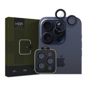 Hofi CamRing Pro Plus - предпазни стъклени лещи за камерата на iPhone 15 Pro, iPhone 15 Pro Max (тъмносин)