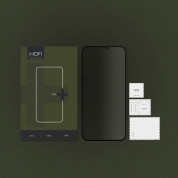 Hofi Anti-Spy Pro Plus Full Screen Tempered Glass - калено стъклено защитно покритие с определен ъгъл на виждане за дисплея на iPhone 11, iPhone XR (черен-прозрачен) 1