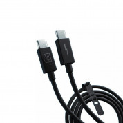 3MK Hyper Thunderbolt 4 Cable - USB-C към USB-C кабел с Thunderbolt 4 (100 см) (черен)  1