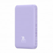 Baseus Magnetic Wireless Charging Power Bank 5000 mAh 20W (P10022107513-00) (purple) 1