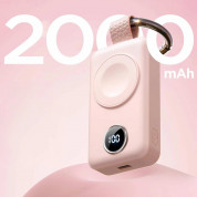 Joyroom Power Bank Apple Watch 2000 mAh - външна батерия за зареждане на Apple Watch (розов) 3