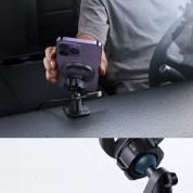 Joyroom Magnetic Car Dashboard Phone Holder (JR-ZS376) - магнитна поставка за таблото на автомобил за iPhone с MagSafe (черен) 8