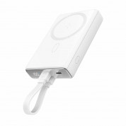 Joyroom Magnetic Power Bank with Lightning cable 20W 10000mAh (white)