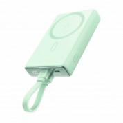 Joyroom Magnetic Power Bank with Lightning cable 20W 10000mAh (green)