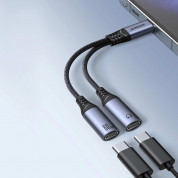 Joyroom USB-C Male to 2xUSB-C Female DAC Adapter Cable (black) 3