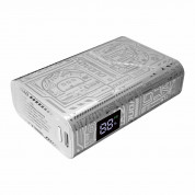 Dudao K20 Power Bank 10000 mAh 22.5W - външна батерия с USB-A и USB-C изходи и технология за бързо зареждане (сребрист)