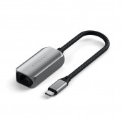 Satechi USB-C to 2.5 Gigabit Ethernet Adapter - адаптер за свързване от USB-C към Ethernet (тъмносив)