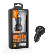 LDNIO C503Q Dual Quick Car Charger 36W with 2xUSB-A ports and USB-A to USB-C Cable (black) 5