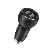 LDNIO C503Q Dual Quick Car Charger 36W with 2xUSB-A ports and USB-A to USB-C Cable (black) 1