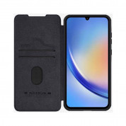 Nillkin Qin Book Pro Leather Flip Case - кожен калъф, тип портфейл за Samsung Galaxy A35 5G (черен) 1