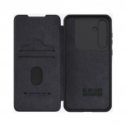 Nillkin Qin Book Pro Leather Flip Case - кожен калъф, тип портфейл за Samsung Galaxy A35 5G (черен) 5