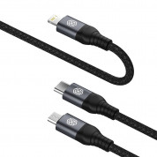 Nillkin Swift Pro 3-in-1 USB-A Fast Charging Cable 4.4A - универсален USB-A кабел с Lightning, microUSB и USB-C конектори (150 см) (черен) 3