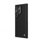 Nillkin CamShield Prop Leather Magnetic Case - хибриден удароустойчив кожен кейс с MagSafe за Samsung Galaxy S24 Ultra (черен) 2