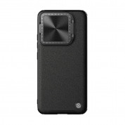 Nillkin CamShield Prop Leather Magnetic Case - хибриден удароустойчив кожен кейс с MagSafe за Xiaomi 14 Pro (черен)