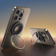Joyroom MagSafe Magnetic Phone Holder (JR-ZS383) - универсален магнитен пръстен против изпускане, с поставка, съвместим с MagSafe за iPhone и други смартфони (черен) 4