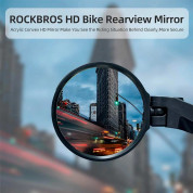 Rockbros Rear-View Left Bicycle Mirror - ляво огледало за колело (черен) 3
