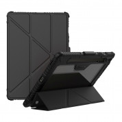 Nillkin Bumper PRO Protective Stand Case - удароустойчив хибриден кейс за Samsung Galaxy Tab S9 (черен) 2