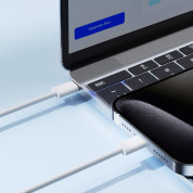 Joyroom Ben Series USB-C to USB-C Cable 60W PD - кабел с въжена оплетка и бързо зареждане за устройства с USB-C порт (100 см) (бял) 7