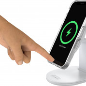 Otterbox Magnetic Wireless Phone Charging Stand 15W - поставка (пад) за безжично зареждане за iPhone с Magsafe (бял)  3