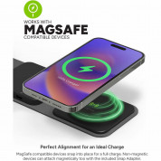 Mophie Snap Plus 3-in-1 Travel Charger - сгъваема поставка (пад) за безжично зареждане за iPhone с MagSafe, Qi съвместими устройства и USB-C и USB-A портове (черен) 11