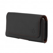 Honju Horizon Smooth Belt Leather Case Universal XL - кожен (естествена кожа) калъф за смартофни с размери до 170 x 85 мм (черен) 3