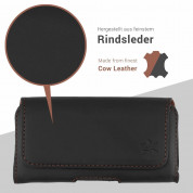 Honju Horizon Smooth Belt Leather Case Universal XL - кожен (естествена кожа) калъф за смартофни с размери до 170 x 85 мм (черен) 8