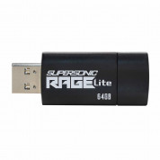 Patriot Supersonic Rage LITE Flash Drive 64GB USB 3.2 Gen 1 - флаш памет 64GB (черен)  1