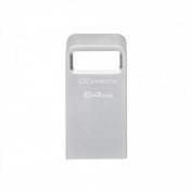 Kingston DataTravel Micro Flash Drive USB 3.2 64GB - флаш памет 64GB (сребрист) 1