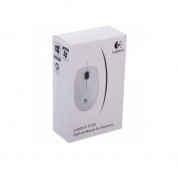 Logitech B100 USB Optical Mouse - жична мишка за PC и Mac (бял)  5