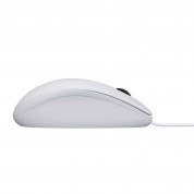 Logitech B100 USB Optical Mouse - жична oптична мишка за PC и Mac (бял)  1