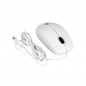 Logitech B100 USB Optical Mouse - жична мишка за PC и Mac (бял)  4