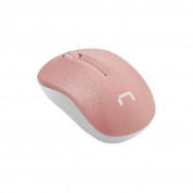 Natec Toucan Wireless Optical Mouse 2.4Ghz- безжична мишка за PC (розов-бял)  1
