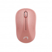 Natec Toucan Wireless Optical Mouse 2.4Ghz- безжична мишка за PC (розов-бял)  2