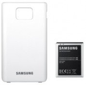 Samsung Battery Kit - оригинална резервна батерия 2000 mAh и заден капак за Galaxy S2 i9100 (бял) 2