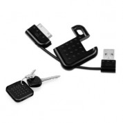 Macally KeysChain - USB кабел-кутийка (сгъваем кабел) за iPhone 4/4S, iPhone 3G/3GS, iPad 1, iPad 2, iPad 3 1