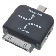 Универсален преходник mini-USB/microUSB/Dock