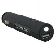 Scosche Car Charger Flashlight - зарядно за кола с USB изход, аудио кабел и фенерче 2