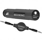 Scosche Car Charger Flashlight - зарядно за кола с USB изход, аудио кабел и фенерче