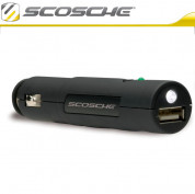 Scosche Car Charger Flashlight - зарядно за кола с USB изход, аудио кабел и фенерче 5