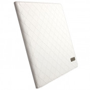 Krusell Avenyn Case - кожен калъф и стойка за iPad 4, iPad 3, iPad 2 (бял)