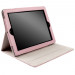Krusell Avenyn Case - кожен калъф и стойка за iPad 4, iPad 3, iPad 2 (розов) 4