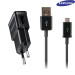 Samsung Travel Charger ETA0U81EBE - захранване за ел. мрежа и microUSB кабел за Samsung мобилни устройства (черен) (bulk) 1