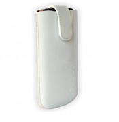 Bugatti Slim Case XL - кожен калъф за Galaxy Nexus, Galaxy S3, S4, HTC One X и мобилни устройства (бял) 3