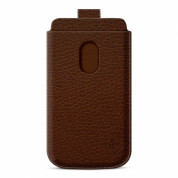 Belkin Pocket - кожен калъф за Samsung Galaxy S3 i9300, S3 Neo и HTC Desire 500 (кафяв)