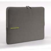 Tucano Second Skin Microfiber - неопренов калъф за MacBook Pro 15.4 инча (сив)