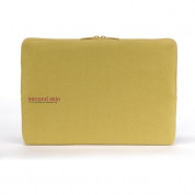 Tucano Second Skin Microfiber - неопренов калъф за MacBook Pro 15.4 инча (жълт)