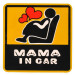 Mama In Car - стикер за кола 1