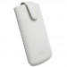 Krusell Asperö 3XL - кожен калъф с лента за издърпване за iPhone SE (2020) 8, iPhone 7, iPhone 6S и мобилни телефони (бял) 1