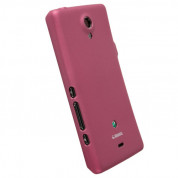 Krusell ColorCover - поликарбонатов кейс за Sony Xperia T (розов)